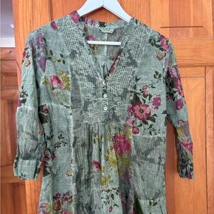 Vintage Go a women’s boho top with artisan flair.
